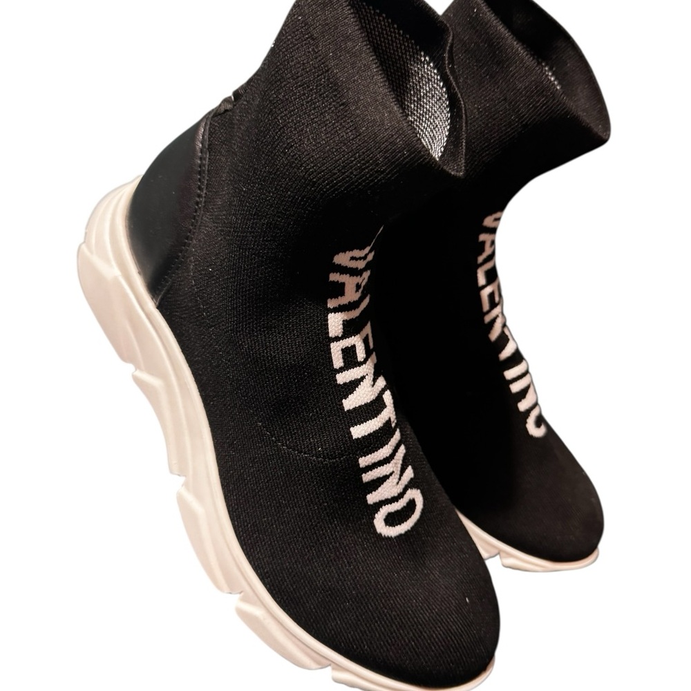 New! MEN’S VALENTINO BY MARIO VALENTINOMelissa Logo Sock Runners - Picture 3 of 7